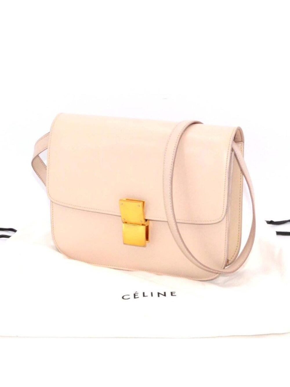 Celine Classic Box Leather Shoulder Bag